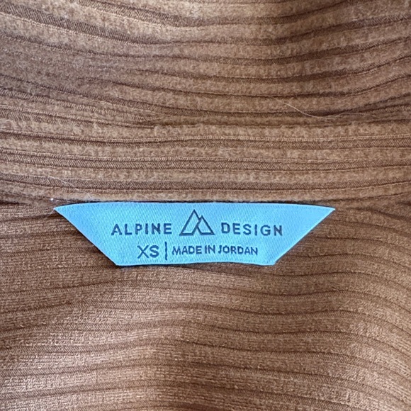 Alpine Design Brown Ribbed Button-Up Shirt - Picture 2 of 2
